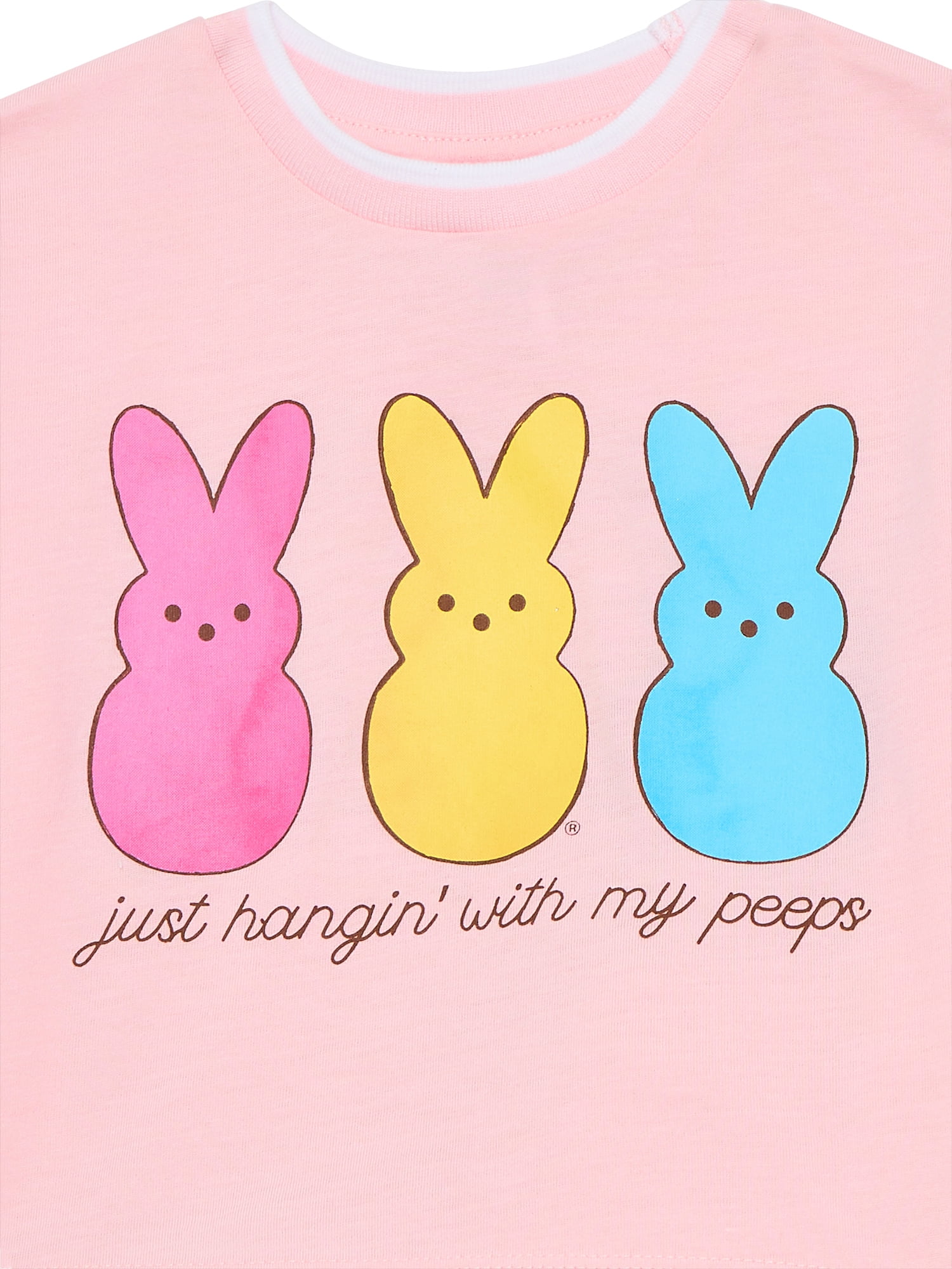 Easter Peeps Toddler Girls Graphic Tee and Tutu Skirt Set, 2-Piece, Sizes 12M-5T