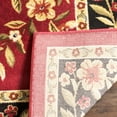 thumbnail image 3 of SAFAVIEH Lyndhurst Marshall Floral Border Runner Rug, Red/Black, 2'3" x 8', 3 of 5