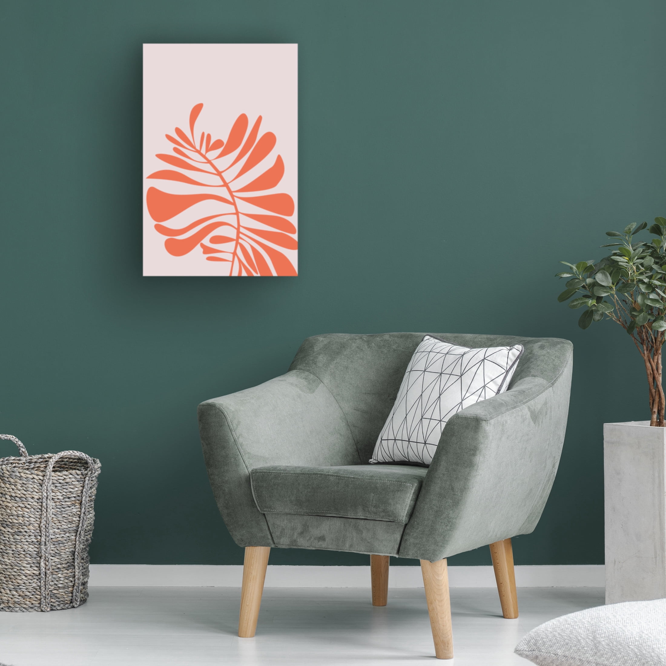 Trademark Fine Art Oju Design  Palm Canvas Wall Art