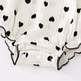 thumbnail image 6 of Ymyiu Newborn Dresses for Baby Girls Baby Girl Romper Dress Outfit Sleeve Rompers with Headband 12 18 Months (White,12-18 Months), 6 of 9