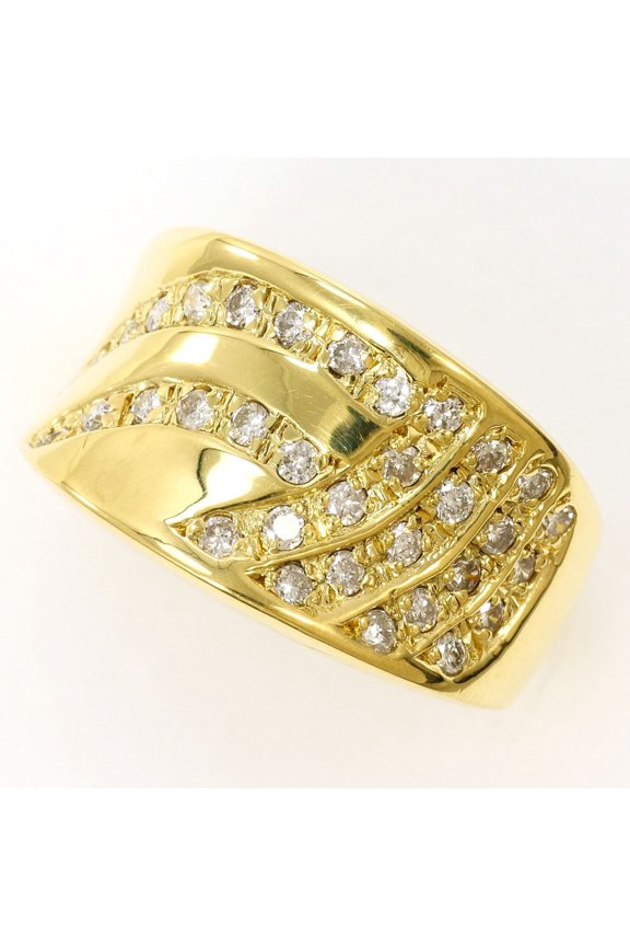 Pre-Owned 18K (18-karat) Yellow Gold Ring with 0.43 ct Diamond, Certificate of Authenticity,...