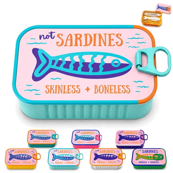 Sardine Jewelry Box, Sardine Travel Jewelry Case, 3D Printed Fish Tin Jewelry Organizer for Rings, Earrings and Necklaces