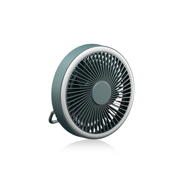 Advancent Ventilador portátil PP con de 360 grados, luz LED nocturna colgante, Motor sin escobillas, ventiladores de refrigeración Electrodomésticos Verde Advancent HA063717-02B