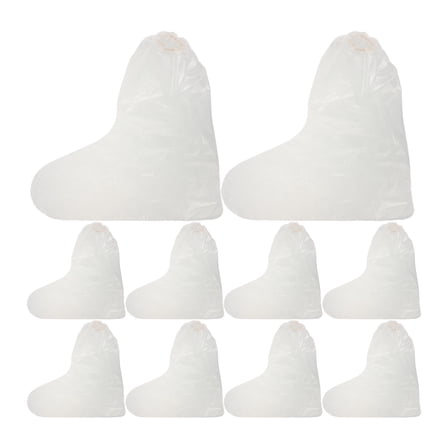 10 Pcs Rain Covers for Sneakers Reusable Shoes Protector Transparent