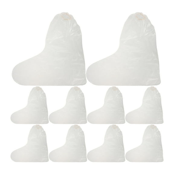 10 Pcs Rain Covers for Sneakers Reusable Shoes Protector Transparent