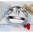 thumbnail image 2 of Stainless Steel Children Tableware Baby Creative Dinner Plate Separation Training Dinnerware Set Feeding Bowl, 2 of 2