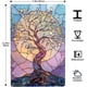 thumbnail image 4 of Letreros metálicos de hojalata con diseño de Árbol de la Vida Celestial, color azul claro y rosa, 8 x 12 pulgadas, 4 of 8
