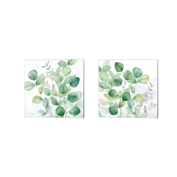 Great Art Now Eucalyptus Leaves by Cynthia Coulter 2 Piece Canvas Art Set Each 14W x 14H