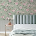 thumbnail image 3 of Fine Décor Akina Sage Floral Wallpaper, 20.5-in by 33-ft, 56.38 sq. ft., 3 of 4