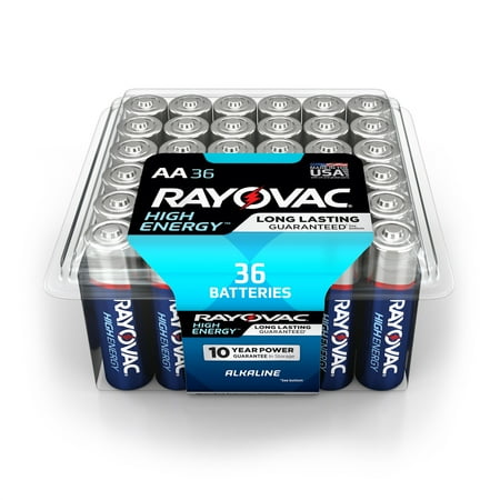 Rayovac High Energy Alkaline, AA Batteries, 36 Count