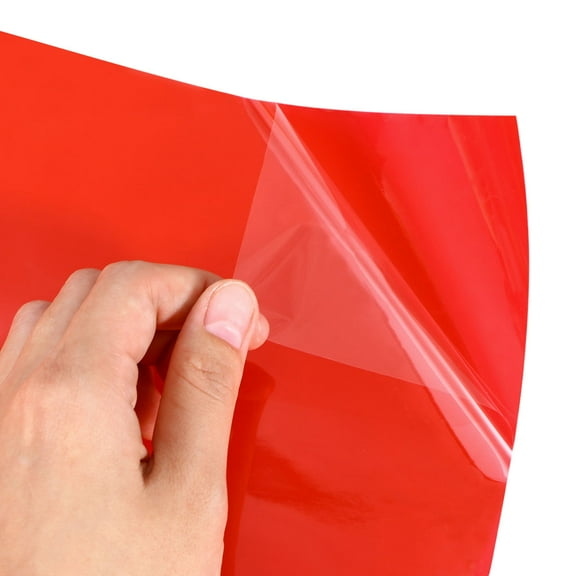 Worgeous Water Resistant Car Light Film Red PVC 1Pack