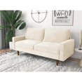 thumbnail image 2 of Kingway Furniture Ameli Velvet Living Room Sofa in Beige, 2 of 3