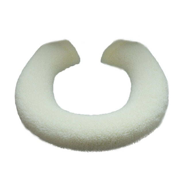Transemion Coussin de Salle de Bain Durable Résistant aux Déchirures et Options en Forme de U/O Résistant à l'Usure Beige 1Set