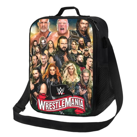 WWE Lunch Bag, Insulated Lunch Bag for Women Men Lunch Box Container Bag Reusable Lunch Tote Bag for Office, Work, Beach, Travel, Picnic