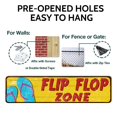 thumbnail image 3 of Letrero metálico SOYAVE Flip Flop Zone Tropical, 10 x 40 cm, 3 of 7
