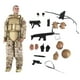 thumbnail image 2 of 1/6 de las Fuerzas Especiales Desierto SWAT y ACU 12 " de Acción, 2 of 9