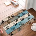 thumbnail image 5 of 1pc Wooden Plank with Pet Paw Absorbent Non-Slip Bathroom Thickened Flannel Rug Decor,Soft,Quick Drying,Suitable For Indoor/outdoor Use,Bathrooms,Bedrooms,Kitchens,Terrace,Laundry Rooms,16"x24", 5 of 9