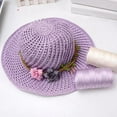 thumbnail image 5 of GGB-3Pcs Soft Cord Nylon Yarn, Ice Linen Silk Hand Knitting Light Body Yarn Summer Sun Hat Yarn Hollow Yarn for Crocheting for DIY Summer Shoes Bags Cushions 100g/3.53ounces/Roll—0516, 5 of 9
