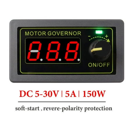 

GLFILL 5V 12V 24V Led Pwm Dc Motor Speed Switch Regulator 5A 150W Dimmer Controller