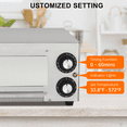 thumbnail image 7 of Commercial Electric Oven, 1100W Stainless Steel Baker with Auto Shut-Off, Handle, Removable Tray, Countertop Pizza Maker for Kitchen & Com, 7 of 7