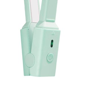 Langgg Hair Straightener and Curler Ceramic 2 in 1 for Short Hair Wavy Hair Green