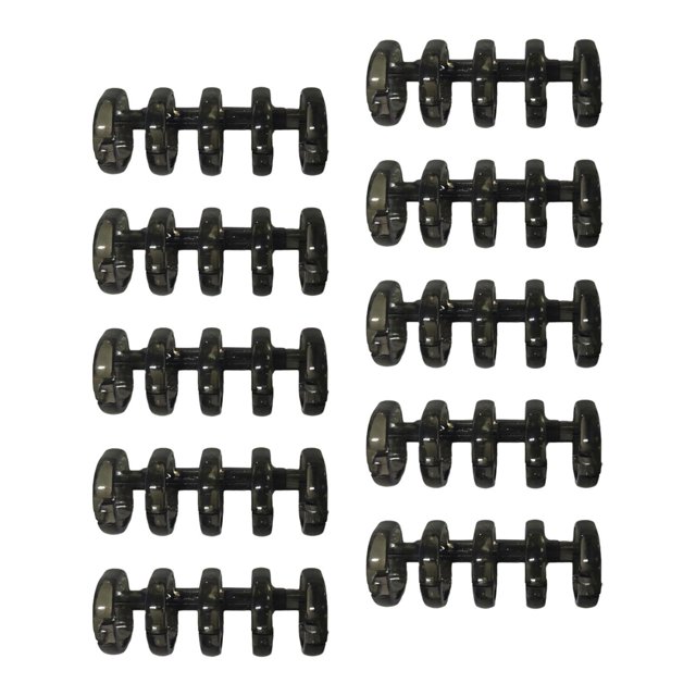 Anillos de carpeta de hojas sueltas shamjiam 10x bisagras divididas a presión 5 agujeros Negro
