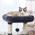 thumbnail image 3 of Cute Cat Tree Kitten Cat Tower for Indoor Cat Condo Sisal Scratching Posts with Jump Platform Cat Furniture Activity Center Play House Smokygrey, 3 of 6