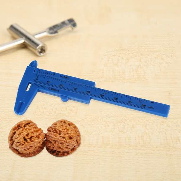 80mm Scale Ruler Jinveno 80mm Plastic Sliding Double Scale Vernier Caliper Measuring ...