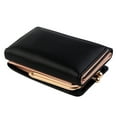 thumbnail image 2 of Walbest Womens Korean Style Faux Leather Trifold Short Wallet Cash Card Holder Coin Purse, 2 of 7