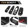 thumbnail image 4 of Unique Bargains 1 Set Front Door Window Switch Panel Cover Trim for Ford for Ranger 2023-2024 Master Power Window Switch Cover Trim Carbon Fiber Pattern ABS Black, 4 of 6