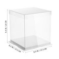 thumbnail image 4 of 2 piezas Cajas de embalaje de regalo de fiesta de pastel de cumpleaños PENGJTMXG transparentes, 4 of 4