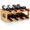 2 Tiers Natural, variant on SENYUM Upgrade Wine Rack Free Standing Floor,Display Wine Storage Shelves with Table Top, Easy-Assembly Freestanding Bamboo Wine Racks for Kitchen Dining Room Bar