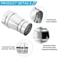 thumbnail image 3 of Unique Bargains 5 Inch to 4 Inch Round Duct Reducer, Galvanized Steel Adapter Pipe Fitting, Silver Tone, 3 of 5