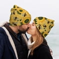 thumbnail image 5 of Hirioo Bees and Sunflowers for Men's Knit Cuffed Beanie for Outdoor Activities Unisex, 5 of 6