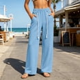 thumbnail image 2 of Sweatpants for Women Ihhxva Women's Casual with Pockets Elastic Waist Joggers, Loose Fit, Soft Cotton , Lounge, Workout, Daily Wear, Tapered Leg, Black, Grey S-3XL, 2 of 9