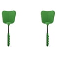 thumbnail image 2 of Cateissary Matamoscas de acero inoxidable, Color sólido, portátil, antioxidante, ergonómico, 12cm, PVC, hogar, dormitorio, matamoscas, Verde 2Conjunto, 2 of 6