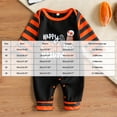 thumbnail image 3 of PEASKJP Newborn Romper Baby Boy Baby Boy Romper Footed Long Sleeve Footies Newborn Girl Clothes Footless with Zipper and Mitten Cuffs Black,9-12Months, 3 of 9