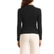 thumbnail image 3 of Suéter de punto con cuello de solapa y escote en V para mujer INSPIRE CHIC XL Negro, 3 of 6