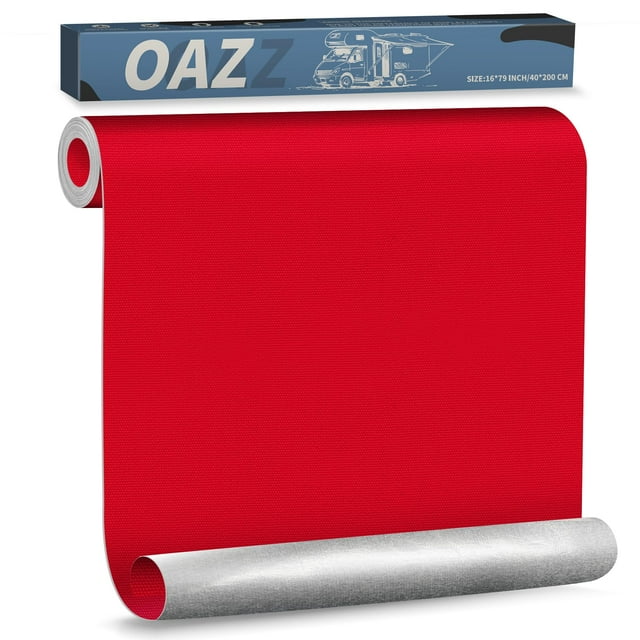 Kit de parche de tela de lona OAZ 40 x 200 cm - Rojo