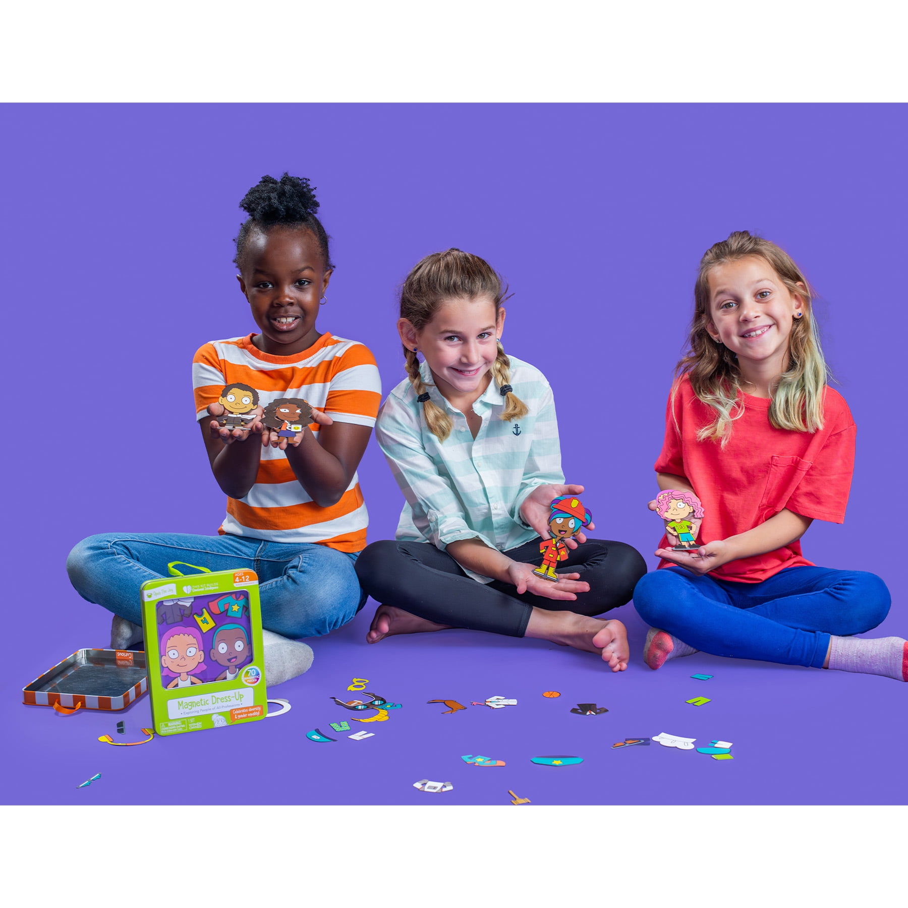 Open the Joy Magnetic Dress-Up Playset for Kids