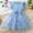 czb# Blue536, variant on CUZIBR Baby Girls Toddler Dresses Ribbed Striped Ruffles Sleeveless Casual Floral Print Patchwork Button Down Crewneck Ruffles Pleated Sundress Summer Breathable Party Dailywear,Pink,2-3 Years