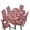 Leaf Red, variant on TSOVTHRID Lily Flower Print 5-Piece Table and Chair Cover Set, Rectangle Tablecloth with 4 Chair Slipcovers Removable Furniture Protector for Dining Room, Kitchen, Holiday Decor