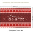 thumbnail image 2 of Christmas Placemats Set of 6, 12x18 Inch Red Buffalo Plaid Winter Xmas Pine Tree Snowflakes Retro Checked Farmhouse Seasonal Heat Resistant Table Mats for Dining Kitchen Birthday Party Holiday Decor, 2 of 6