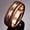 Rose Gold, variant on Womens Rose Gold Wood Grain Stainless Steel Ring Geometric Design Trendy Elegant Titanium Steel Jewelry Gift Chic