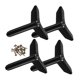 thumbnail image 5 of unbranded 4Ud Patas De Metal Negro Para Muebles Con Almohadillas Antideslizantes Para Sofás Y Mesas, 5 of 8