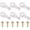 Clear, variant on 50 Pack 5mm Glass Retainer Clips with Screws for Cabinet Doors, Window Screen, and Glass Cabinet Fixing - Brown