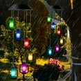 thumbnail image 6 of Solar Lantern Wind Chime, LED Lantern Wind Chime, Color Changing Hanging Lantern Light for Home Party Yard Garden Decoration, 6 of 8
