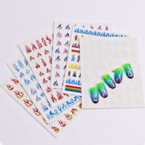Nail Flame Polish Glue Sticker Decoration Small Pattern