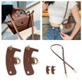 thumbnail image 2 of Handbag No Punch Transformation Accessories Adjustable Leather Replacement Strap (Color : Brown Gold Size : L) Brown, 2 of 8