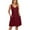 Burgundy, variant on IROINNID Dress for Women 2023 Semi Formal Fall Dress Sleeveless V-Neck Solid Color Makings Dress Fit&Flare Dress,Burgundy